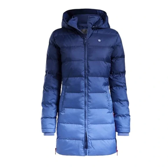 G/FORE *FINAL DROP* Ombre Longline Puffer W/ Removable Hood Jacket NWT - Picture 2 of 7